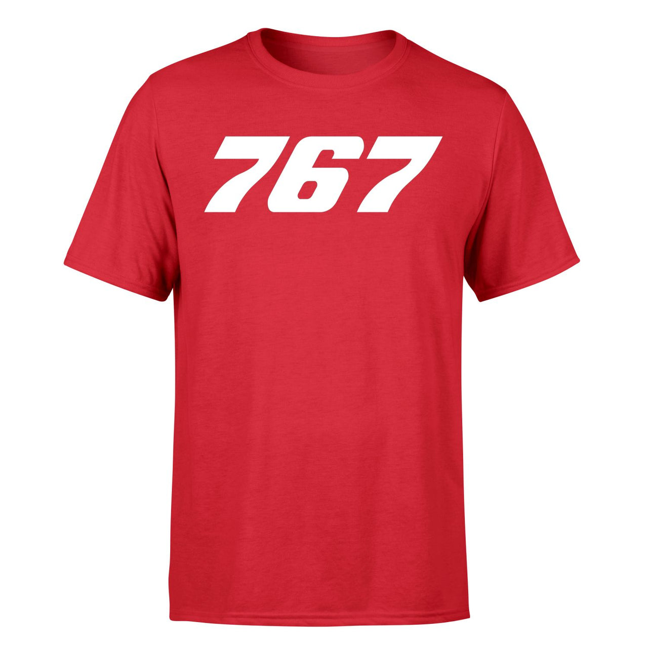 767 Flat Text Designed T-Shirts