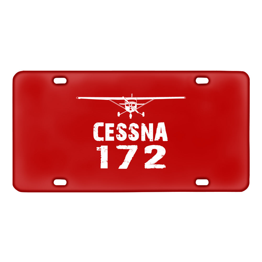 Cessna 172 & Plane Designed Metal (License) Plates