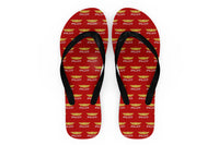Thumbnail for Pilot & Badge Designed Slippers (Flip Flops)