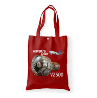 Thumbnail for Airbus A320 & V2500 Engine Designed Tote Bags