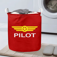 Thumbnail for Pilot & Badge Designed Laundry Baskets