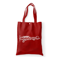 Thumbnail for Special Cessna Text Designed Tote Bags