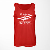 Thumbnail for Life is a journey Enjoy the Flight Designed Tank Tops