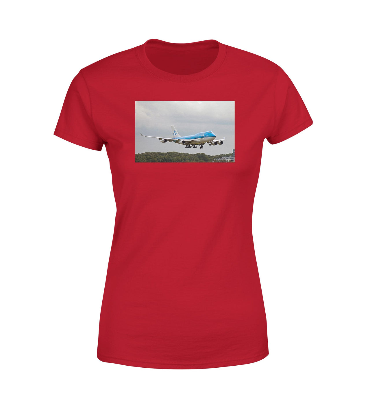 Landing KLM's Boeing 747 Designed Women T-Shirts