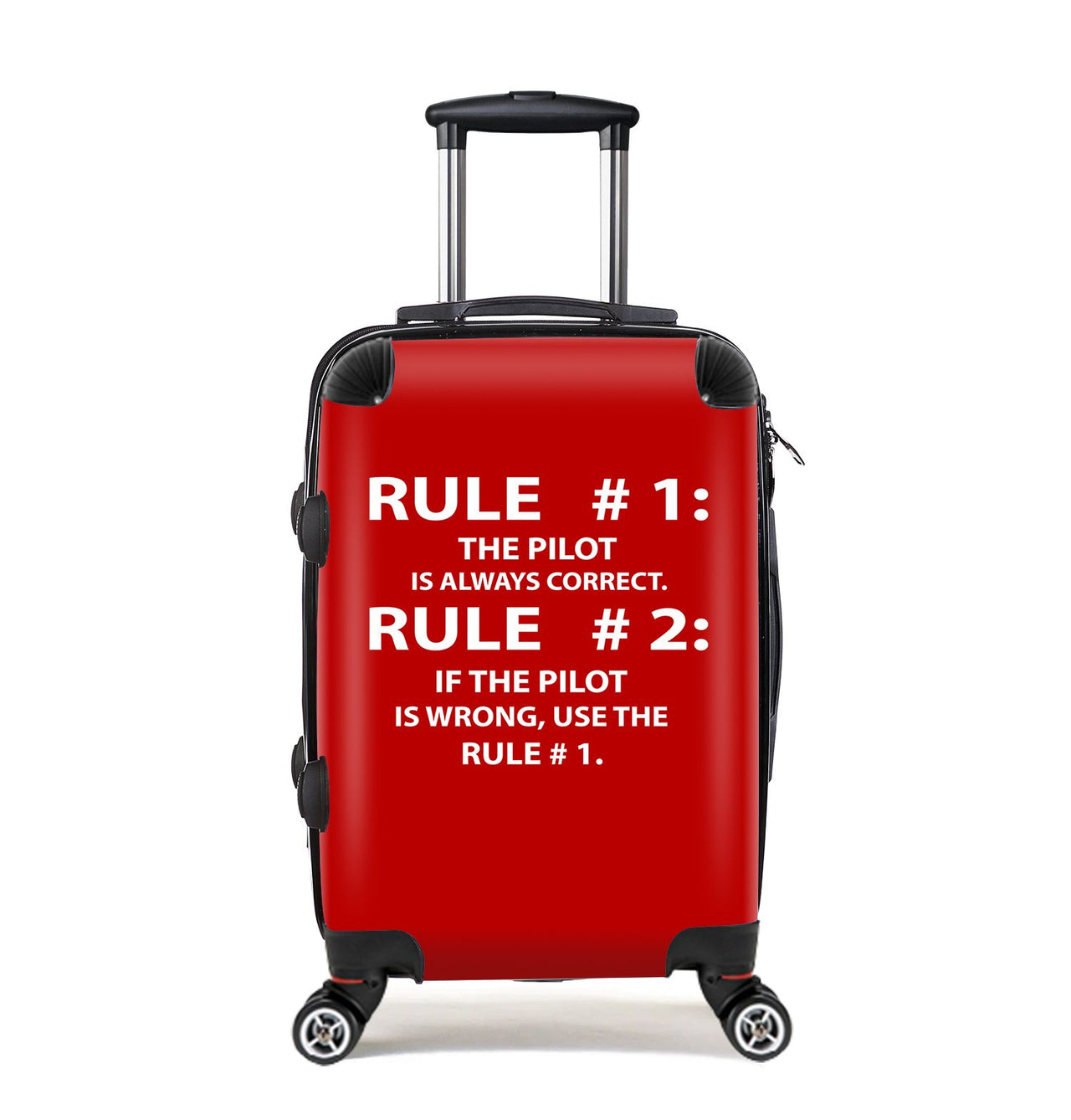 Rule 1 - Pilot is Always Correct Designed Cabin Size Luggages