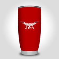 Thumbnail for Drone Silhouette Designed Tumbler Travel Mugs
