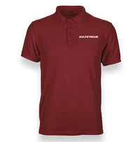 Thumbnail for Gulfstream & Text Designed Polo T-Shirts