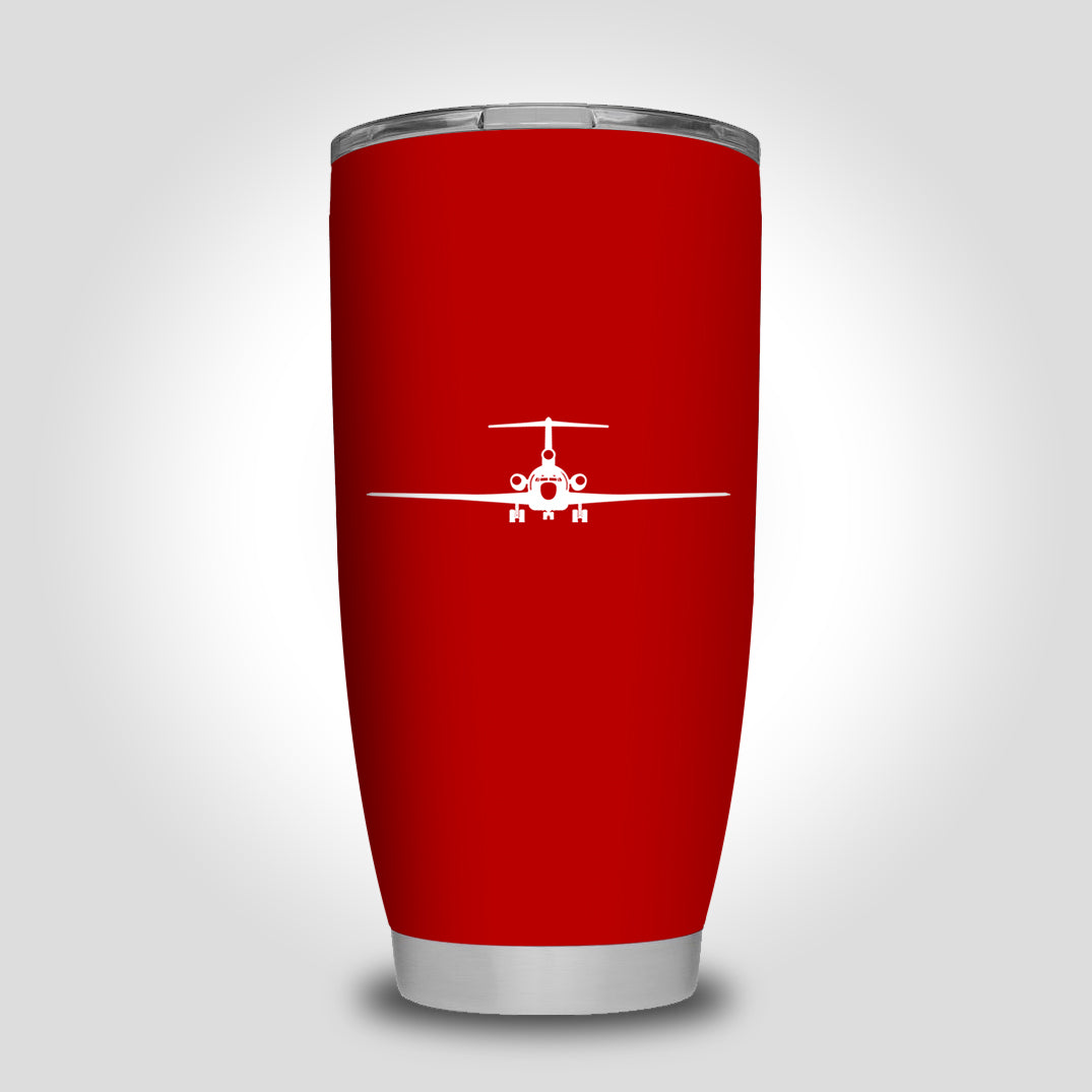 Boeing 727 Silhouette Designed Tumbler Travel Mugs