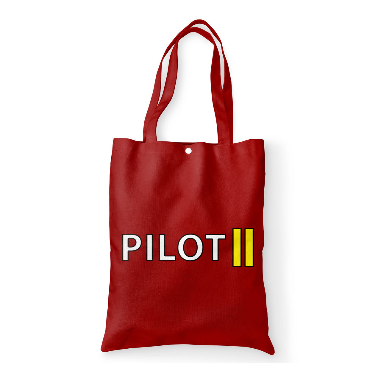 Pilot & Stripes (2 Lines) Designed Tote Bags