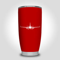 Thumbnail for Embraer E-190 Silhouette Plane Designed Tumbler Travel Mugs