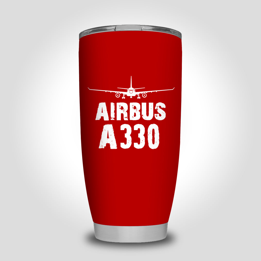 Airbus A330 & Plane Designed Tumbler Travel Mugs