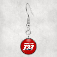 Thumbnail for Super Boeing 737+Text Designed Earrings