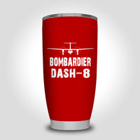 Thumbnail for Bombardier Dash-8 & Plane Designed Tumbler Travel Mugs