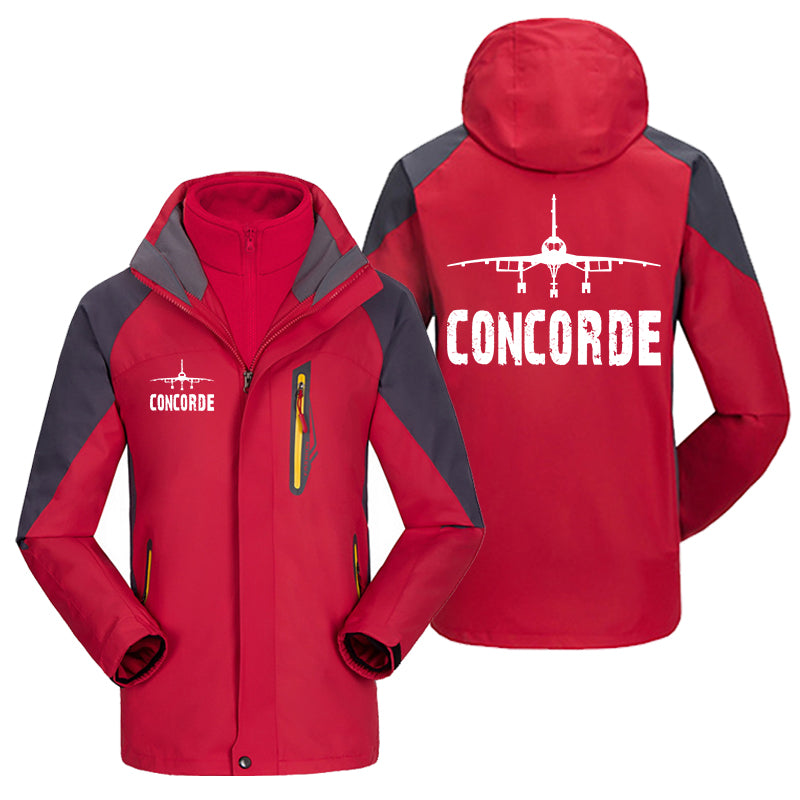 Concorde & Plane Designed Thick Skiing Jackets