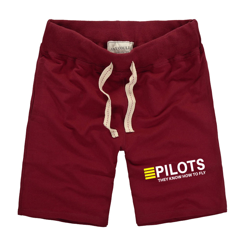 Pilots They Know How To Fly Designed Cotton Shorts