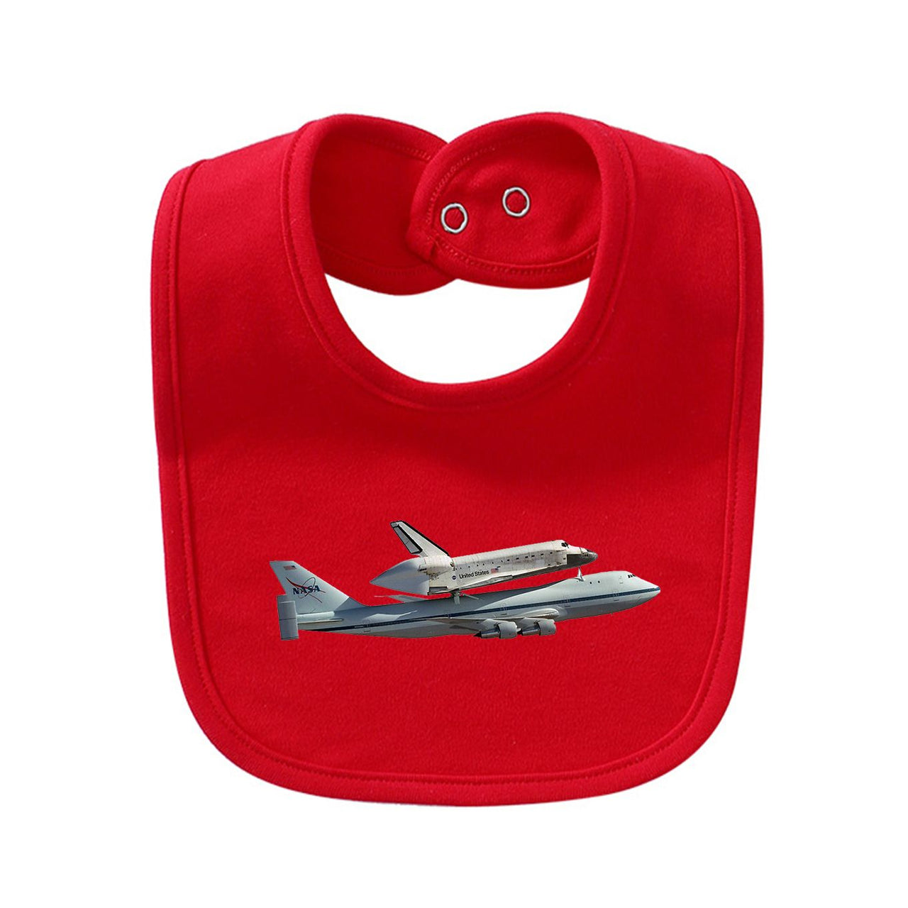 Space shuttle on 747 Designed Baby Saliva & Feeding Towels