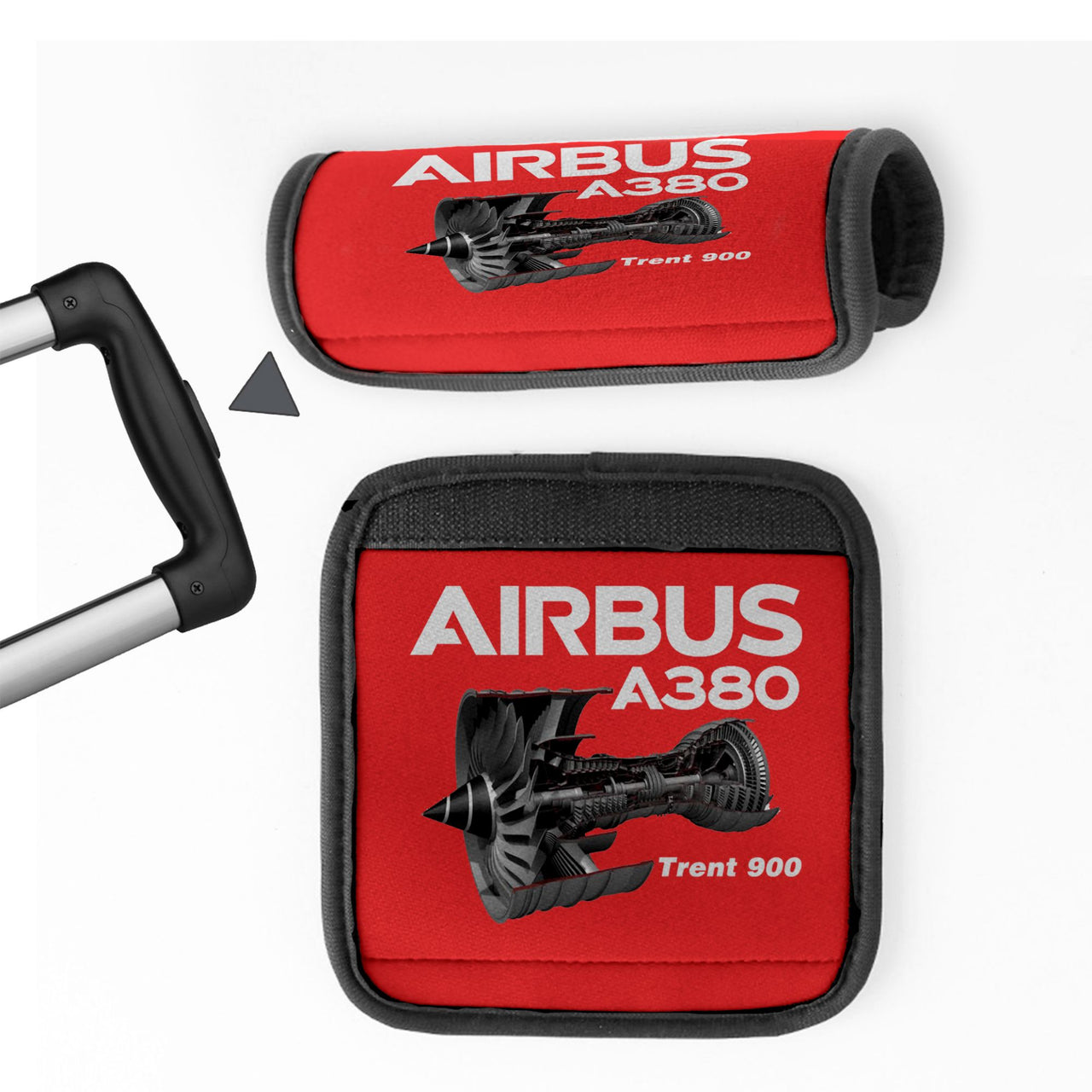 Airbus A380 & Trent 900 Engine Designed Neoprene Luggage Handle Covers