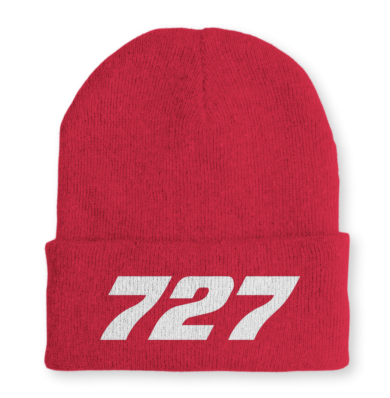 727 Flat Text Embroidered Beanies