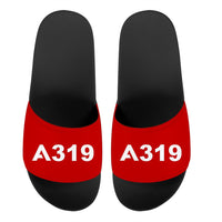 Thumbnail for A319 Flat Text Designed Sport Slippers