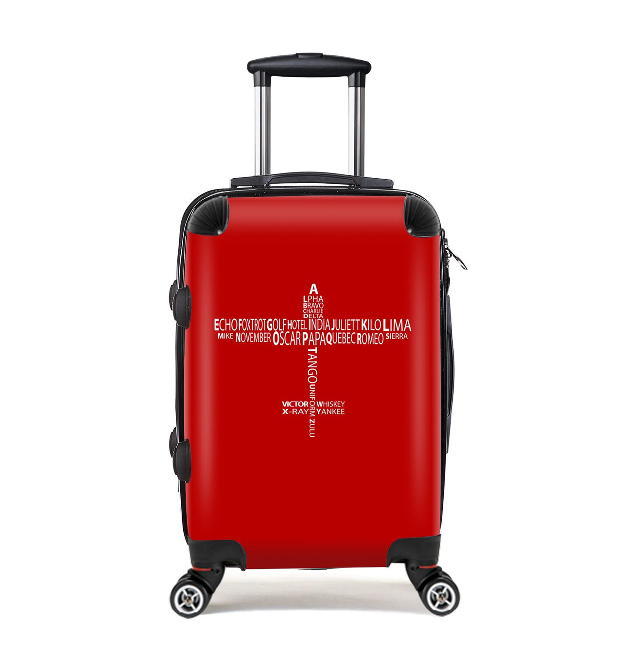 Propeller Shape Aviation Alphabet Designed Cabin Size Luggages