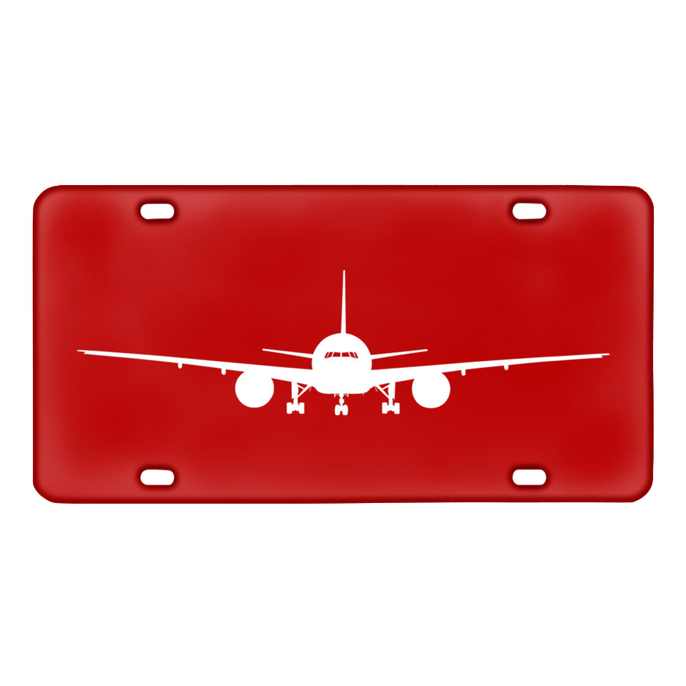 Boeing 777 Silhouette Designed Metal (License) Plates