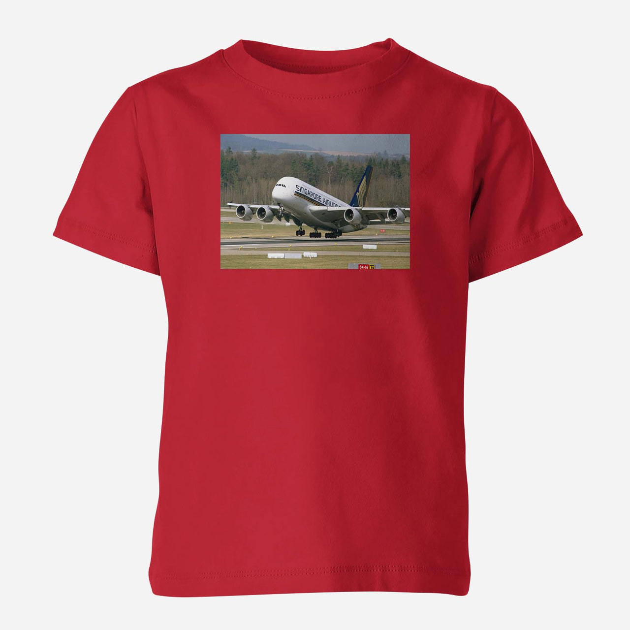 Departing Singapore Airlines A380 Designed Children T-Shirts