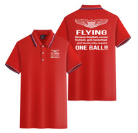 Thumbnail for Flying One Ball Designed Stylish Polo T-Shirts (Double-Side)