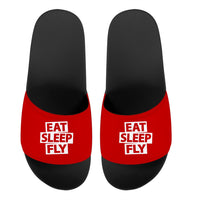 Thumbnail for Eat Sleep Fly Designed Sport Slippers