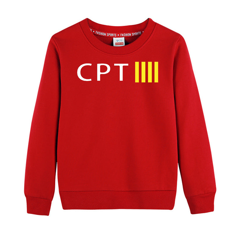 CPT & 4 Lines Designed "CHILDREN" Sweatshirts