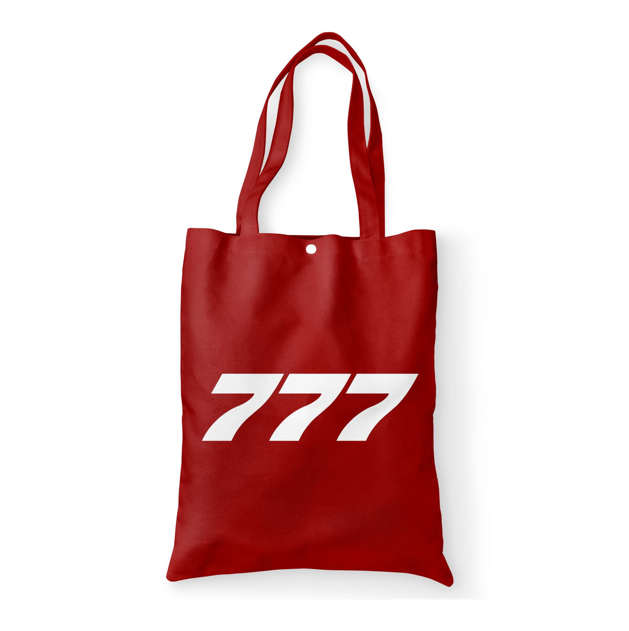 777 Flat Text Designed Tote Bags