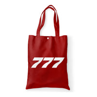 Thumbnail for 777 Flat Text Designed Tote Bags