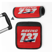 Thumbnail for Super Boeing 737+Text Designed Neoprene Luggage Handle Covers