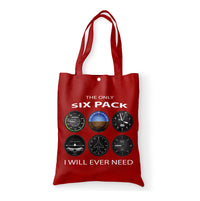 Thumbnail for The Only Six Pack I Will Ever Need Designed Tote Bags