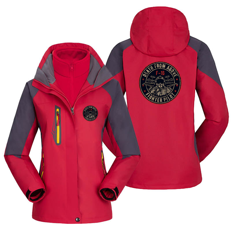 Fighter Jet 16 - Death From Above Designed Thick "WOMEN" Skiing Jackets