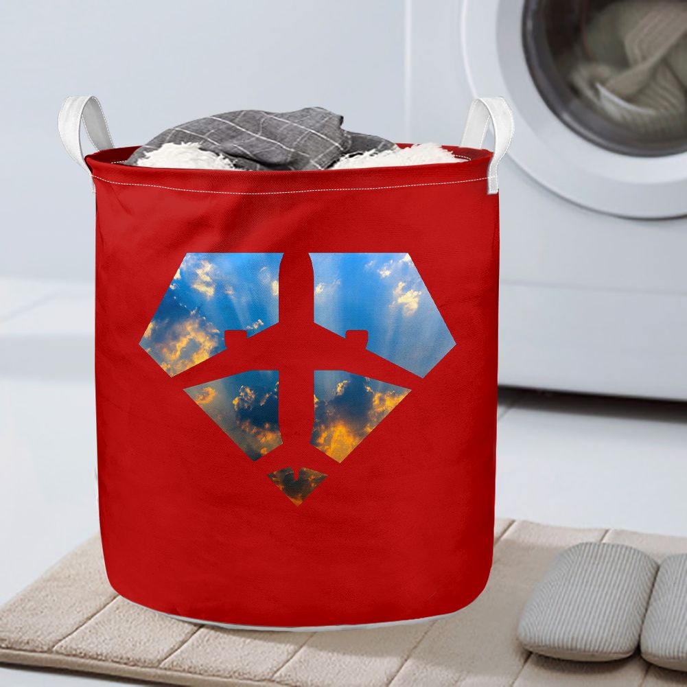 Supermen of The Skies (Sunrise) Designed Laundry Baskets
