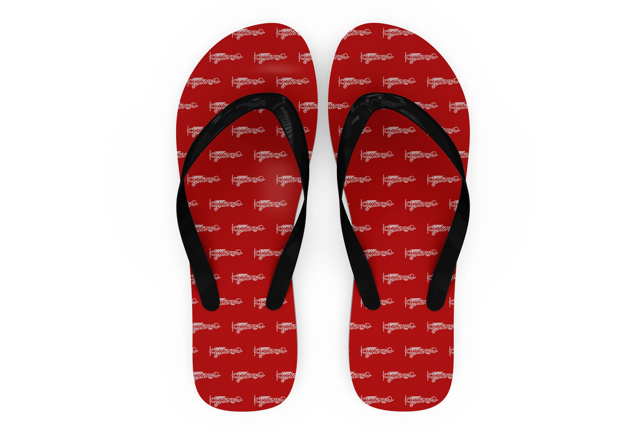 Special Cessna Text Designed Slippers (Flip Flops)