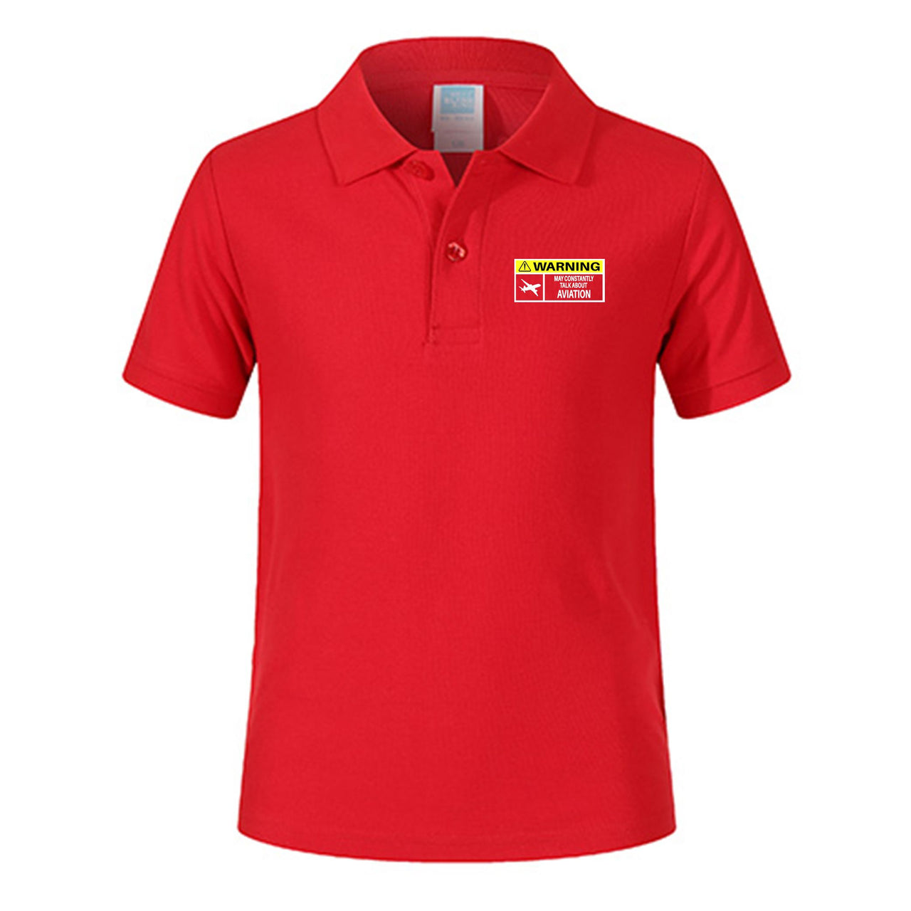 Warning May Constantly Talk About Aviation Designed Children Polo T-Shirts