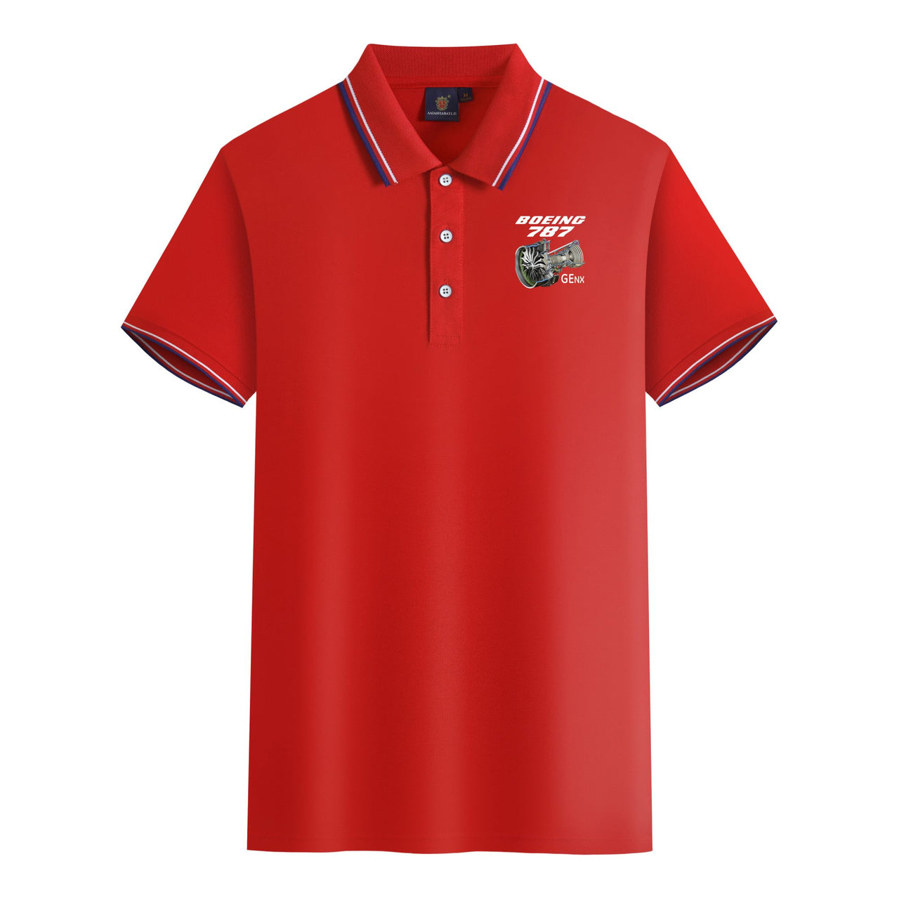 Boeing 787 & GENX Engine Designed Stylish Polo T-Shirts