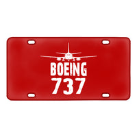 Thumbnail for Boeing 737 & Plane Designed Metal (License) Plates