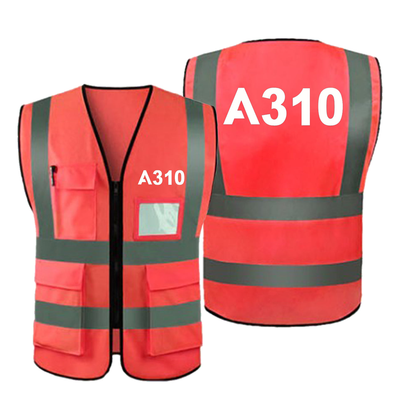 A310 Flat Text Designed Reflective Vests