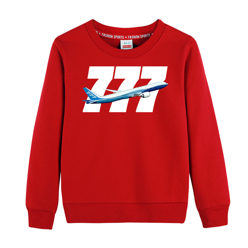Super Boeing 777 Designed "CHILDREN" Sweatshirts