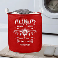 Thumbnail for Jet Fighter - The Sky is Yours Designed Laundry Baskets