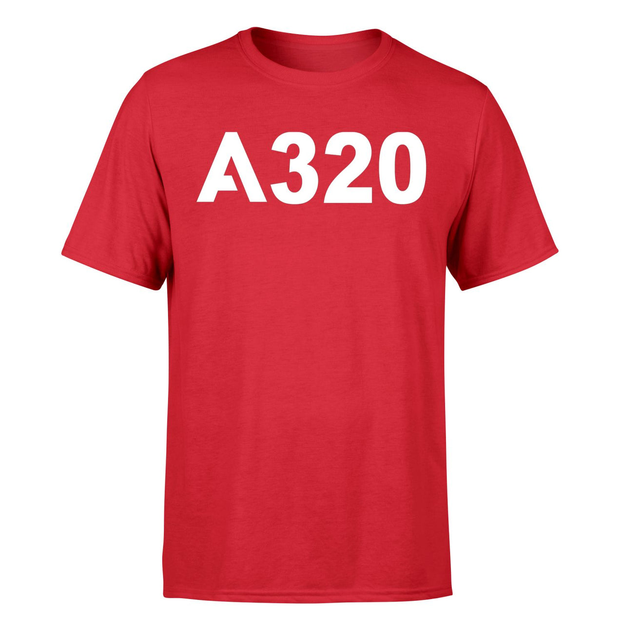 A320 Flat Text Designed T-Shirts