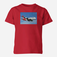 Thumbnail for Landing Qantas A380 Designed Children T-Shirts
