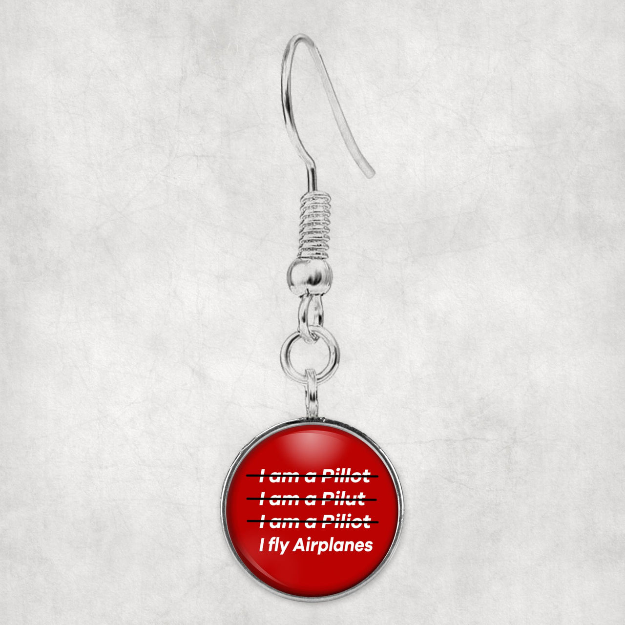 I Fly Airplanes Designed Earrings