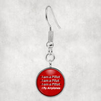 Thumbnail for I Fly Airplanes Designed Earrings