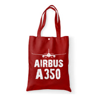 Thumbnail for Airbus A350 & Plane Designed Tote Bags