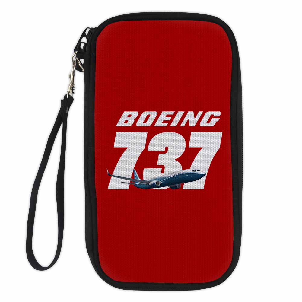 Super Boeing 737+Text Designed Travel Cases & Wallets