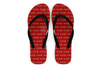 Thumbnail for Pilot & Stripes (2 Lines) Designed Slippers (Flip Flops)