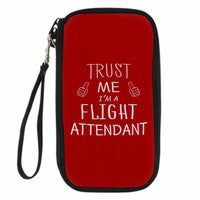 Thumbnail for Trust Me I'm a Flight Attendant Designed Travel Cases & Wallets